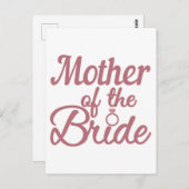 Mother Of The Bride Wedding Family Matching ポストカード (正面/裏面)