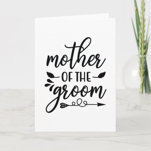 Mother of the groom カード (正面)