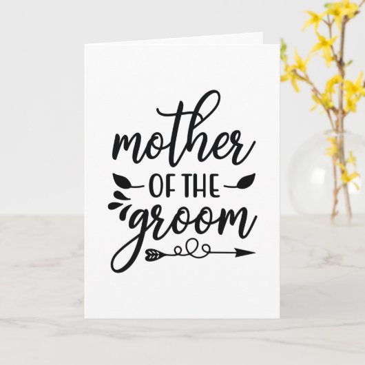 Mother of the groom カード (黄色い花)