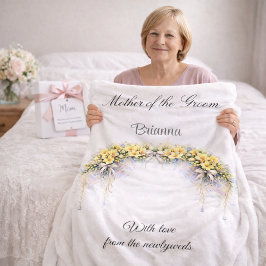 Mother of the Groom Freesia Wedding Party Gift  フリースブランケット