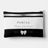 Mother of the Groom Gift | Modern Luxury Makeup アクセサリーポーチ (裏面)