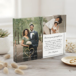 Mother of the Groom Heart Wedding Then & Now Photo フォトブロック