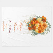 Mother of the Groom  Wildflowers Wedding Gift   フリースブランケット (正面(横))