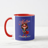 Mother Powered by Love – Supermom Art マグカップ (左)