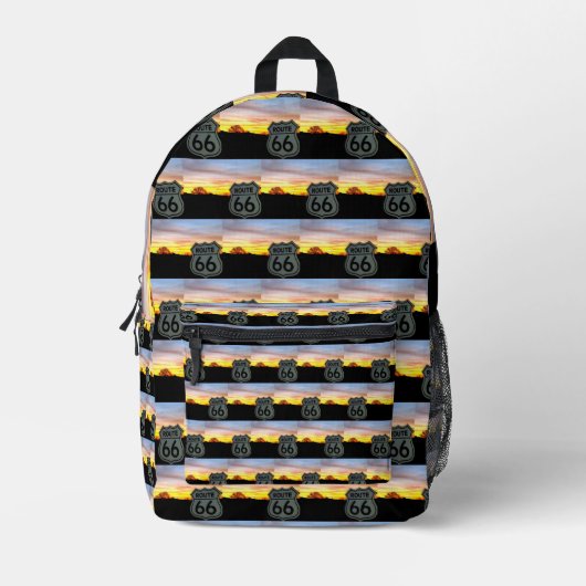 Mother Road Magic プリントバックパック (正面)