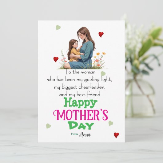 Mother’s Day  カード (スタンド正面)