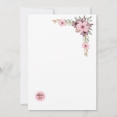 Mother´s Day Brunch Invitation 招待状 (裏面)