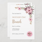 Mother´s Day Brunch Invitation 招待状 (正面/裏面)