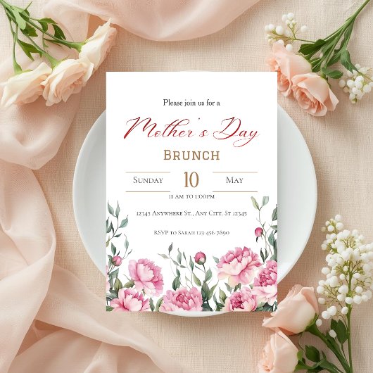 Mother´s Day Brunch Invitation 招待状