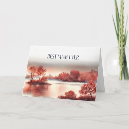 Mother´s Day Card "Best Mum Ever" カード (正面)