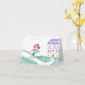 Mother’s Day Card (Blank Inside) カード (黄色い花)