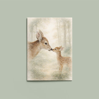 Mother’s Day Card – Deer Kissing Noses カード
