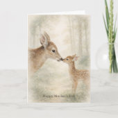 Mother’s Day Card – Deer Kissing Noses カード (正面)