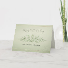 Mother’s Day Card for Acupuncture Clinic Clients   カード