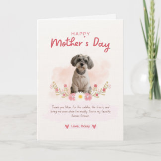 Mother’s Day Card From the Dog for Dog Mom カード