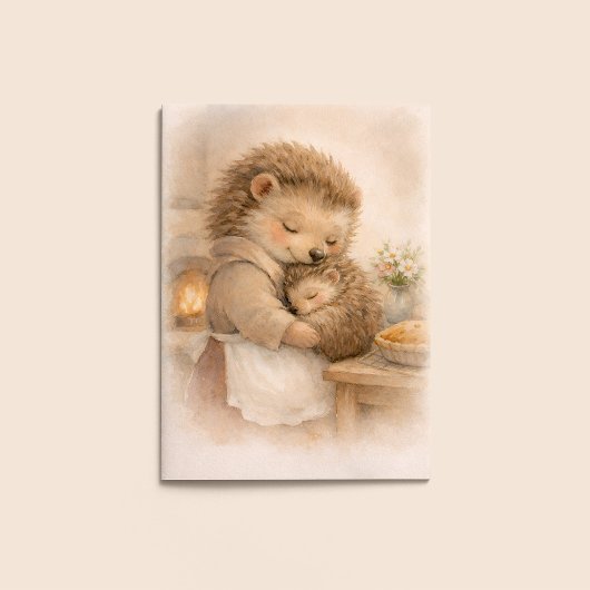 Mother’s Day Card – Hedgehog Cozy Embrace カード