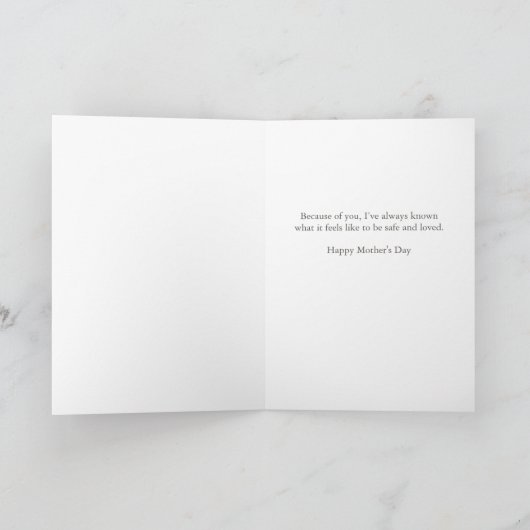 Mother’s Day Card – Rabbit Cozy Embrace カード (内部)