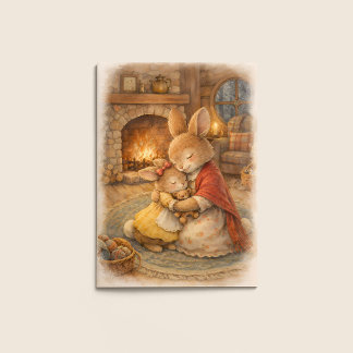 Mother’s Day Card – Rabbit Cozy Embrace カード