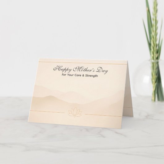 Mother’s Day Cards for Clients with Offer  Wellnes カード (正面)
