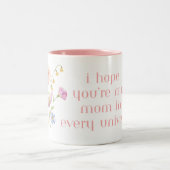 Mother’s Day coffee mug with quote ツートーンマグカップ (中央)