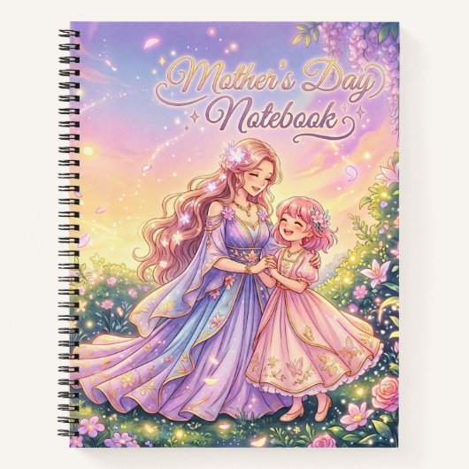 Mother’s Day Floral Softcover Notebook ノートブック (正面)