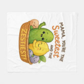 Mother’s Day Gift for Mom Funny Cute Design  フリースブランケット (正面(横))