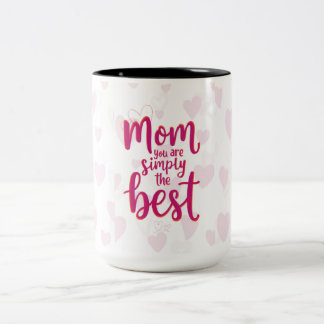 Mother’s Day Love Mug – Best Mom Ever ツートーンマグカップ