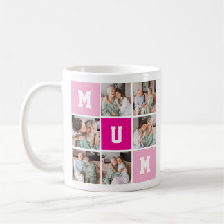 Mother’s Day Personalized Photo Collage Mug コーヒーマグカップ