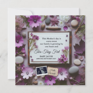 Mother’s Day Pregnancy Announcement for Grandma 案内状