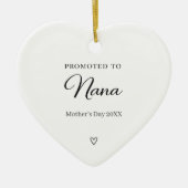 Mother’s Day Pregnancy Announcement Nana セラミックオーナメント (正面)