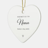 Mother’s Day Pregnancy Announcement Nana セラミックオーナメント (左)