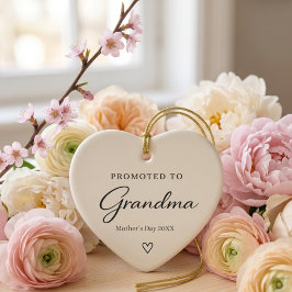 Mother’s Day Pregnancy Reveal Gift for Grandma セラミックオーナメント