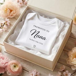 Mother’s Day Pregnancy Reveal Gift for Nana ベビーボディスーツ