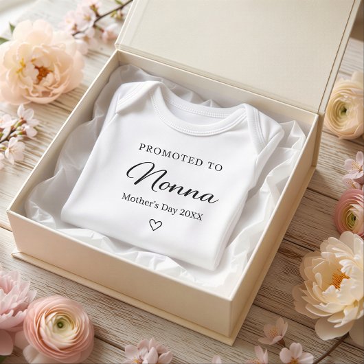 Mother’s Day Pregnancy Reveal Gift for Nonna ベビーボディスーツ