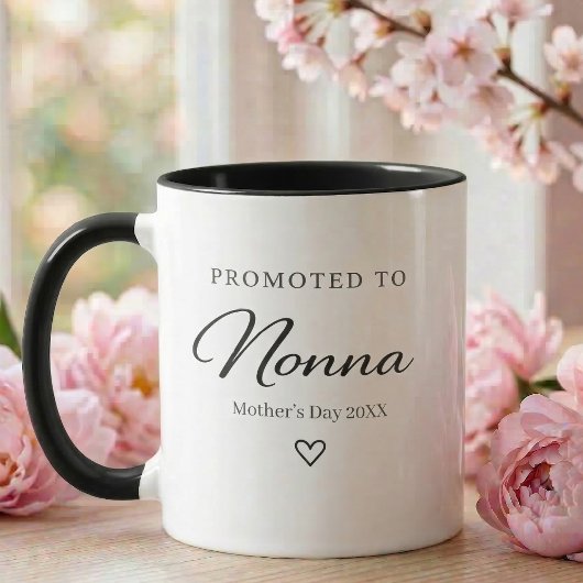 Mother’s Day Pregnancy Reveal Gift for Nonna マグカップ