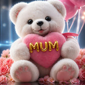 Mother’s Day Teddy Bear Card | “You Are Loved" カード