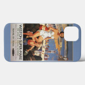 Mother & Son onビーチ鉄道ポスター Case-Mate iPhoneケース (裏面 (横))