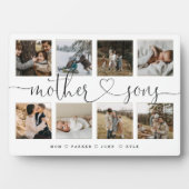 Mother Sonsハートスクリプト |フォトグリッドのコラージュ フォトプラーク (正面)