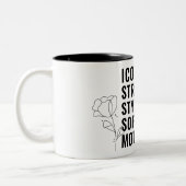 MOTHER. STYLISH. STRONG. SOFT. ICONIC. ツートーンマグカップ (左)