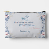 Mother to Be Floral Soft Pastel アクセサリーポーチ (正面)