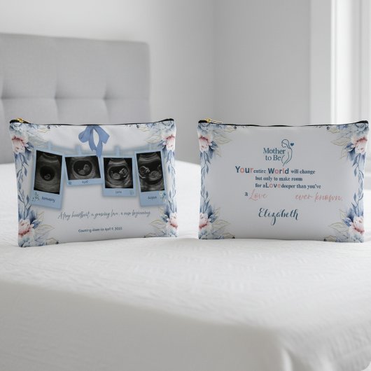 Mother to Be Floral Soft Pastel アクセサリーポーチ