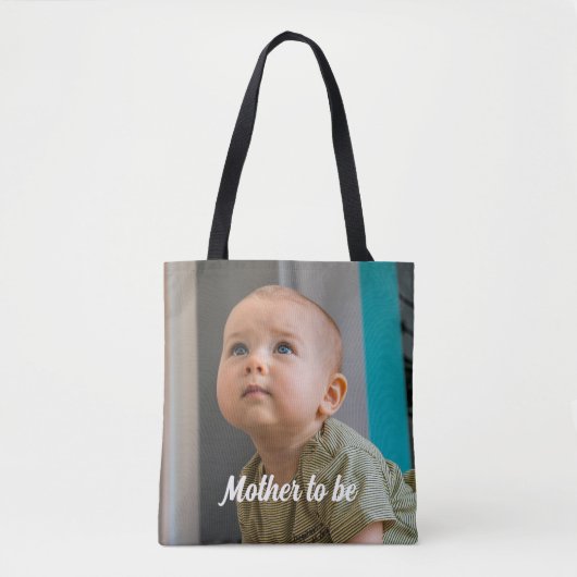 Mother To Be Personalized Minimal  トートバッグ (正面)