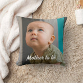Mother To Be Photo Personalized Minimal  クッション (ブランケット)
