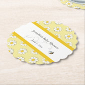 Mother-to-Bee Baby Shower  ペーパーコースター (アングル)