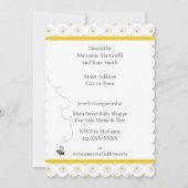Mother-to-Bee Baby Shower Invitation White 招待状 (裏面)