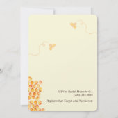 Mother to Bee - Beeをテーマにしたベビーシャワー招待状 招待状 (裏面)