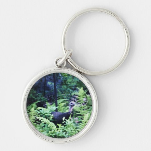 Mother Turkey in Ferdns Keychain キーホルダー (正面)