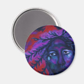 Mother Watching All - Crimson & Violet思いやり マグネット (正面/裏面)