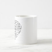 Mother world cloud coffee mug- Beautiful, caring,  コーヒーマグカップ (中央)