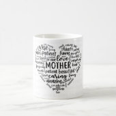 Mother world cloud coffee mug- Beautiful, caring,  コーヒーマグカップ (中央)